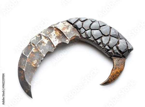 Obraz Curved Claw Weapon with Stone-like Texture