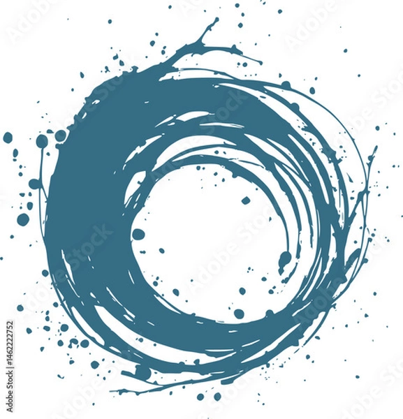Fototapeta Design of circle ink figure