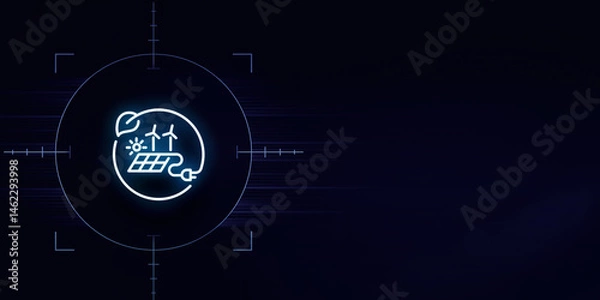 Fototapeta Building a Sustainable Future with Green Energy Infrastructure – Exploring the role of renewable energy in modern development