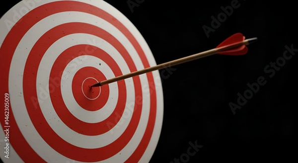 Fototapeta Target with Dart for Goal Achievement