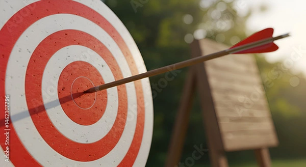 Obraz Target with Dart for Goal Achievement