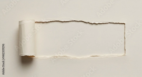 Fototapeta Torn Beige Paper