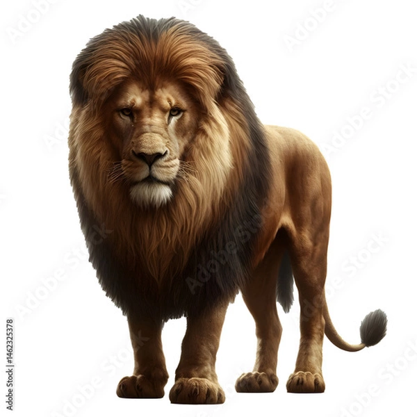 Fototapeta lion isolated on white background, Lion PNG, Lion Image png
