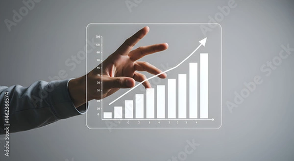 Obraz Data Growth and Analytics Visualization
