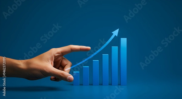 Obraz Data Growth and Analytics Visualization