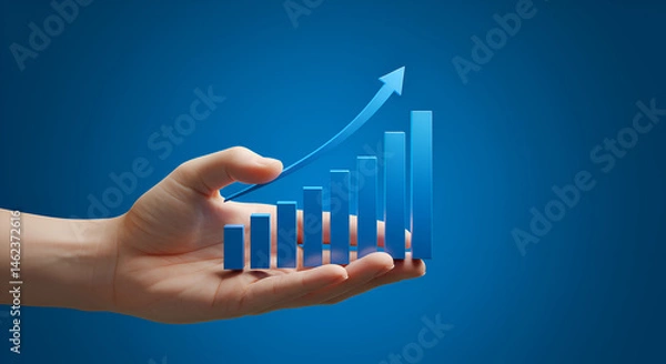 Obraz Data Growth and Analytics Visualization
