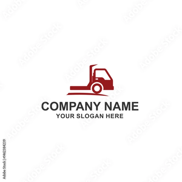 Obraz truck logo vector illustration.