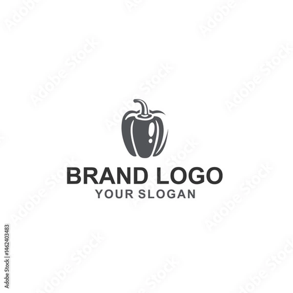 Obraz silhouette pumpkin logo vector illustration