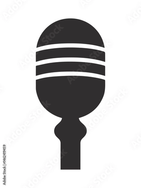 Obraz Microphone Icons set. vector illustration.