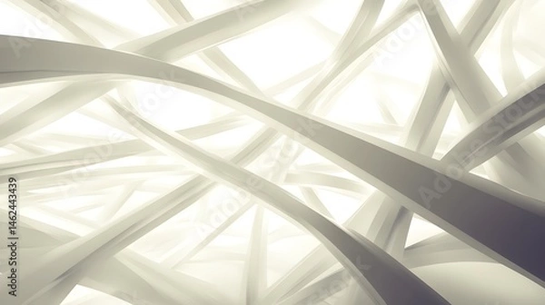 Obraz Abstract architectural interior design perspective.