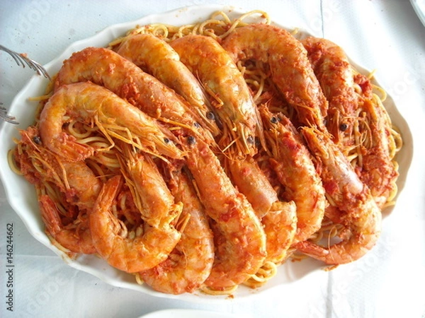 Fototapeta Shrimp Platter