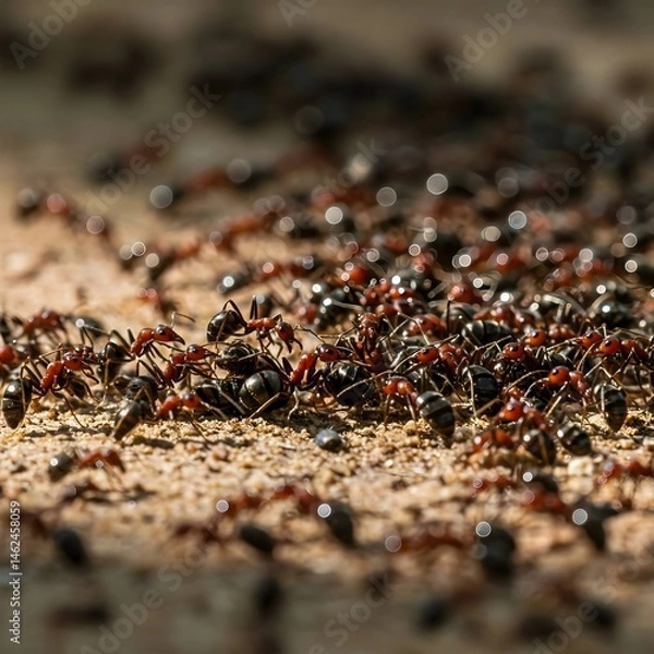 Fototapeta ants on the ground