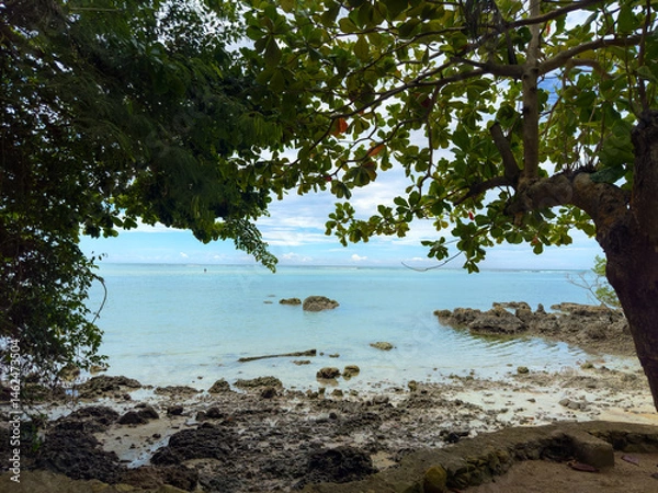Obraz Bealtiful sky day at  sea on Boipeba Island in Bahia