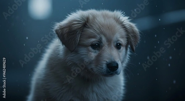Fototapeta Dog Puppy Close-up Sad Expression