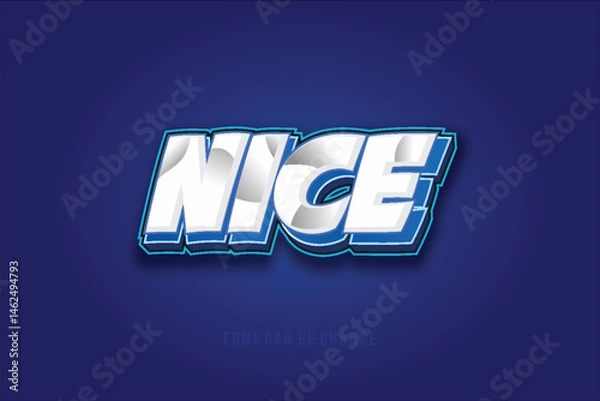 Fototapeta text effect nice illustration