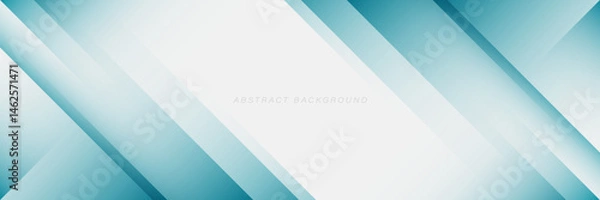 Fototapeta Elegant white and blue abstract background with shiny diagonal lines. Modern futuristic graphic. Horizontal banner template. Suit for business, cover, header, website, brochure, presentation
