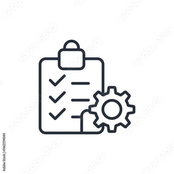Fototapeta specification icon. vector.Editable stroke.linear style sign for use web design,logo.Symbol illustration.