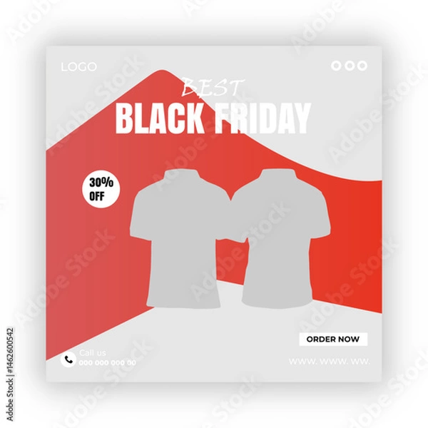 Obraz Pic up your new hoodie social media post design template




