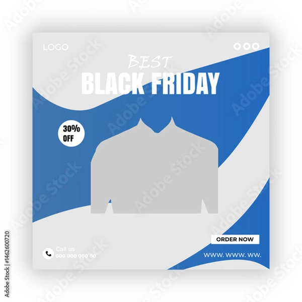 Obraz Pic up your new hoodie social media post design template



