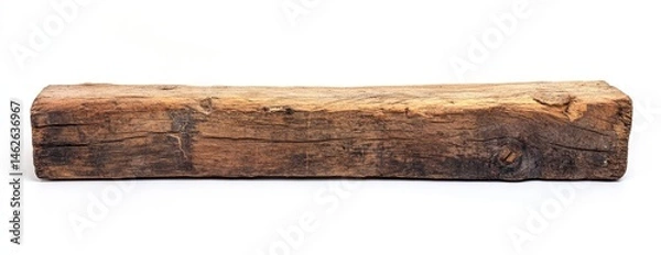 Fototapeta Rectangular rustic wooden beam