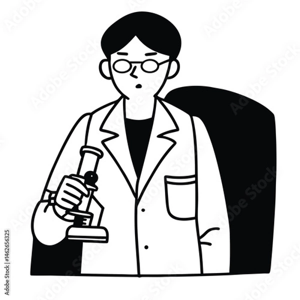 Obraz scientist in laboratory