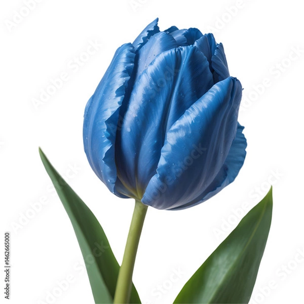 Fototapeta Blue tulip , isolated on transparent background, png