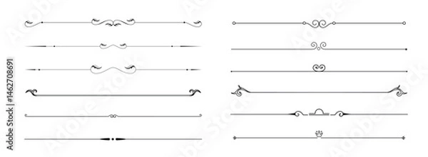 Obraz Minimalistic dividers collection