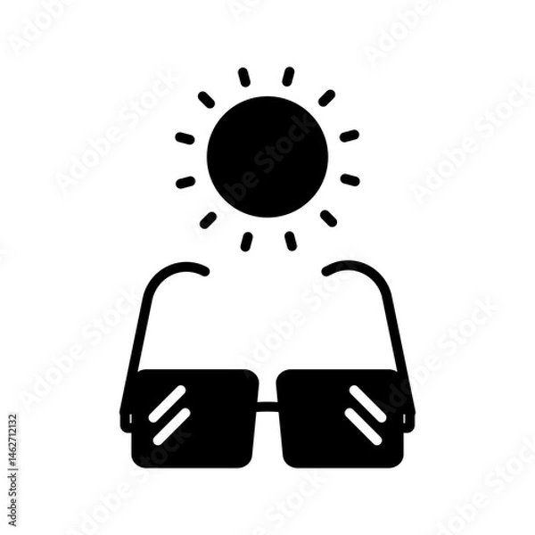 Fototapeta Symmetrical set of glasses and sunglasses 6