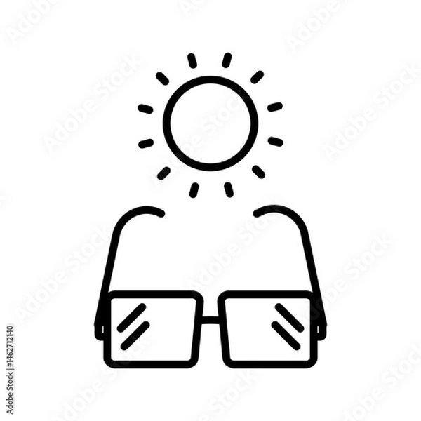 Fototapeta Symmetrical set of glasses and sunglasses 6