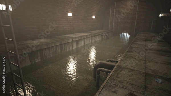 Obraz Foggy Sewer