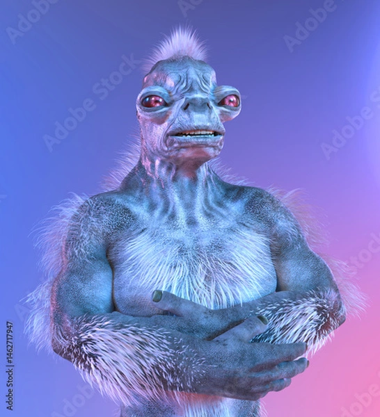 Obraz Worried Alien Portrait