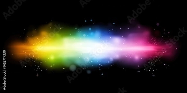 Obraz Colorful, glowing, streaking, abstract, background