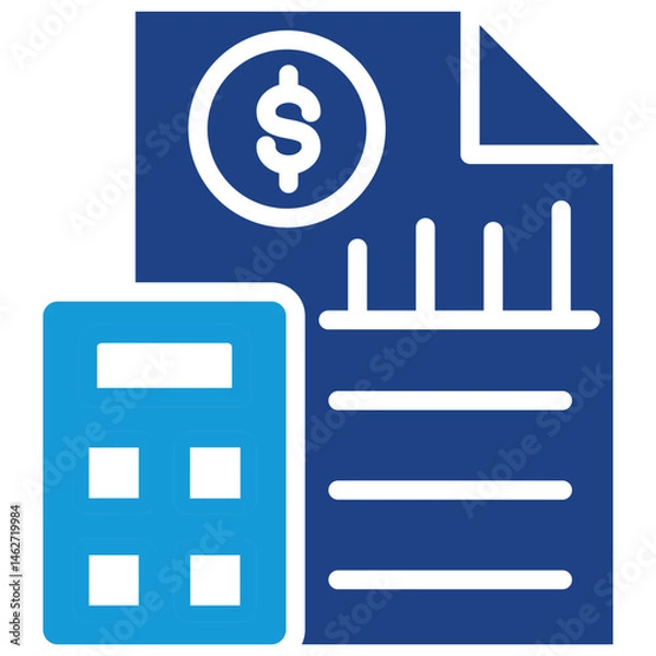 Fototapeta Financial Report Icon