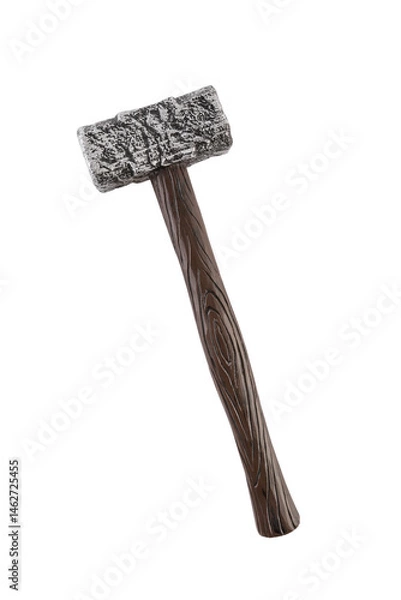 Fototapeta Old hammer isolated on white background with clipping path