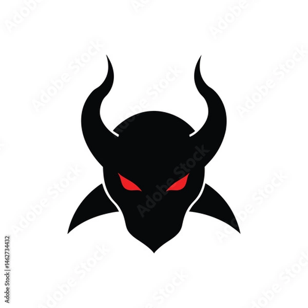 Fototapeta vector illustration of a devil
