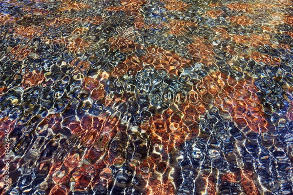 Fototapeta Water pattern in the pool.