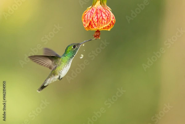 Fototapeta The versicoloured emerald (Chrysuronia versicolor) is a species of hummingbird from central and eastern South America. 