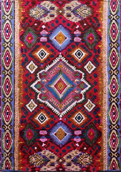 Fototapeta AI Carpet Pattern Design Ethnic Rug Vintage