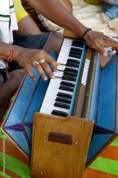 Fototapeta Kirtan harmonium