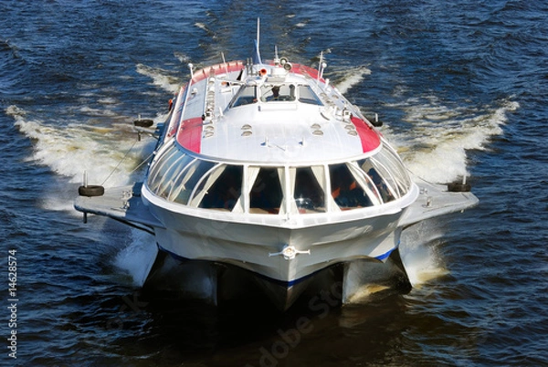 Fototapeta Passenger Hydrofoil ship