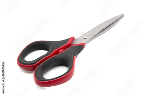 Fototapeta school scissors on white background, scissors concept
