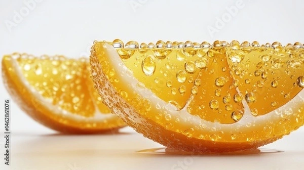 Obraz orange with water drop