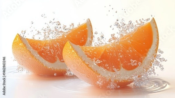 Obraz grapefruit with water drops