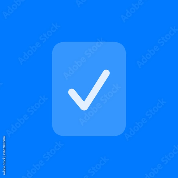 Fototapeta Portrait Rectangle Checkmark Fill Icon