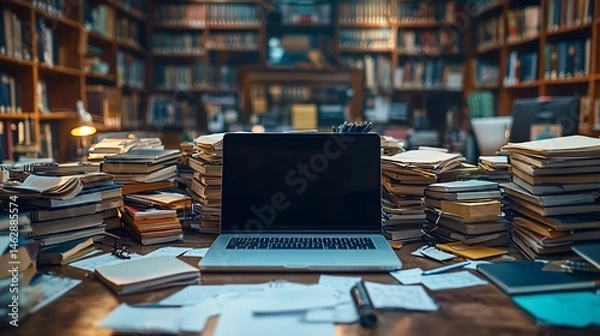 Fototapeta Library Study Space