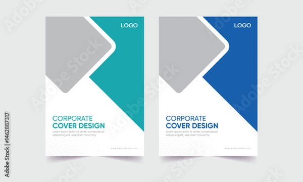 Obraz vector minimalist cover. cover layout vector. cover template vector