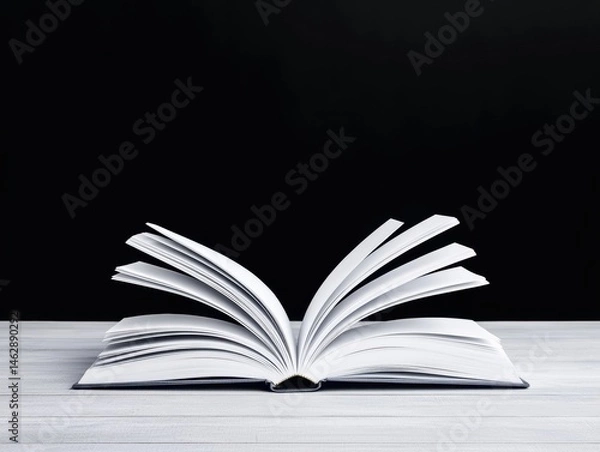 Fototapeta Open book on a table