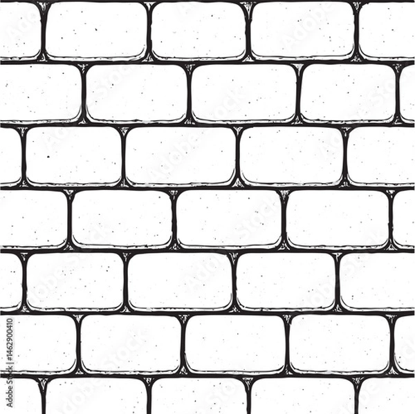 Fototapeta Cobblestone texture vector illustration design 