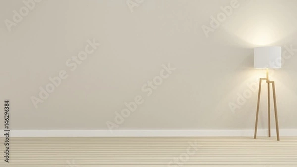 Fototapeta Empty space in home - 3D Rendering 