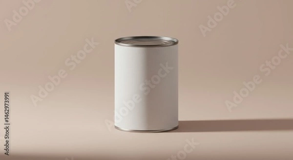 Obraz Metal Food Can with White Label